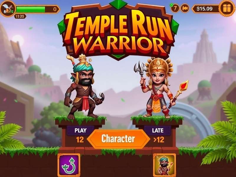 Temple Run Warrior Character Selection