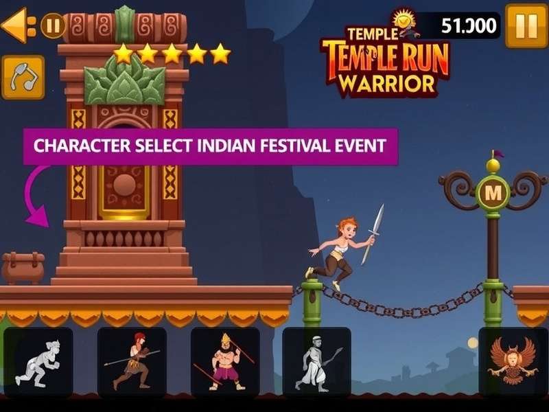 Temple Run Warrior Indian Festival Event